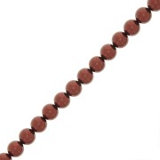 Perles rondes nacrées Preciosa - Round Pearl Maxima 5 mm - Dark copper x25