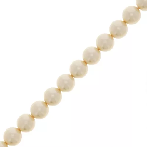 Perles rondes nacrées Preciosa - Round Pearl Maxima 5 mm - Cream x25