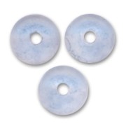 Pastilles en verre  4 mm Lumi Blue Mat x50