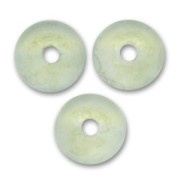 Pastilles en verre  4 mm Luster Mat Green x50
