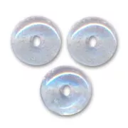 Pastilles en verre  4 mm Lumi Blue  x50