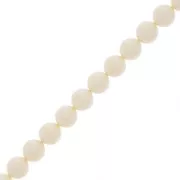 Perles rondes nacrées Preciosa - Round Pearl Maxima 5 mm - Pearlescent Cream x25
