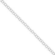 Chaîne maille forçat 4,7 mm argenté x1m|raw }}