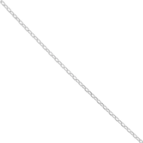 Chaîne maille forçat limée 2,7 mm argenté x1m