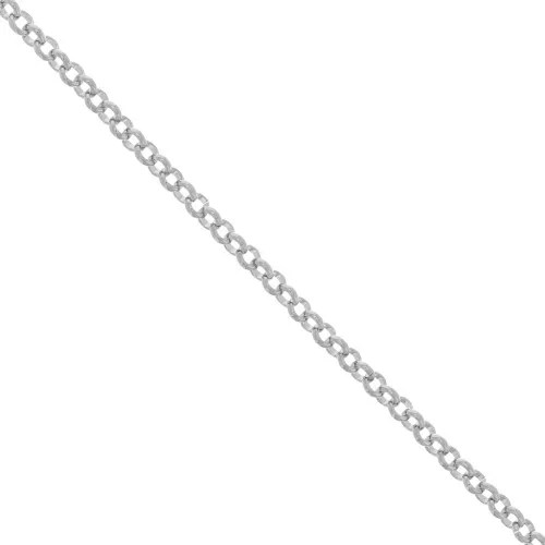 Chaîne maille Jaseron 4,8 mm - Rhodié x1m