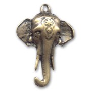 Pendentif éléphant 47 mm bronze x1