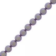 Perles rondes nacrées Preciosa - Round Pearl Maxima 6 mm - Pearlescent Violet x20