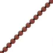 Perles rondes nacrées Preciosa - Round Pearl Maxima 6 mm - Dark Copper x20