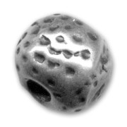 Perle métal 10x12 mm argenté vieilli x1|raw }}