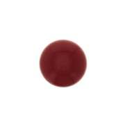 Cabochon rond en verre 6 mm - Imitation corail - Rouge x1|raw }}