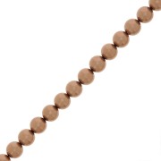 Perles rondes nacrées Preciosa - Round Pearl Maxima 6 mm - Bronze x20|raw }}