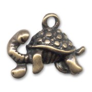 Breloque tortue 13 mm bronze x1|raw }}