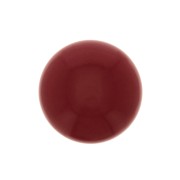 Cabochon rond en verre 8 mm - Imitation corail - Rouge x1