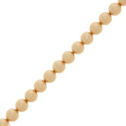 Perles rondes nacrées Preciosa - Round Pearl Maxima 4 mm - Gold x30