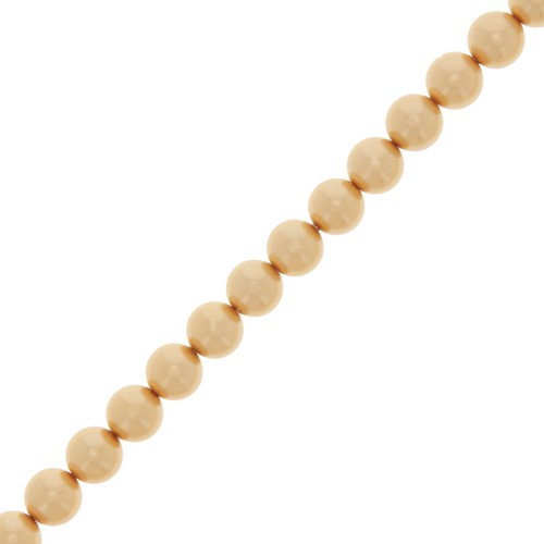 Perles rondes nacrées Preciosa - Round Pearl Maxima 4 mm - Gold x30