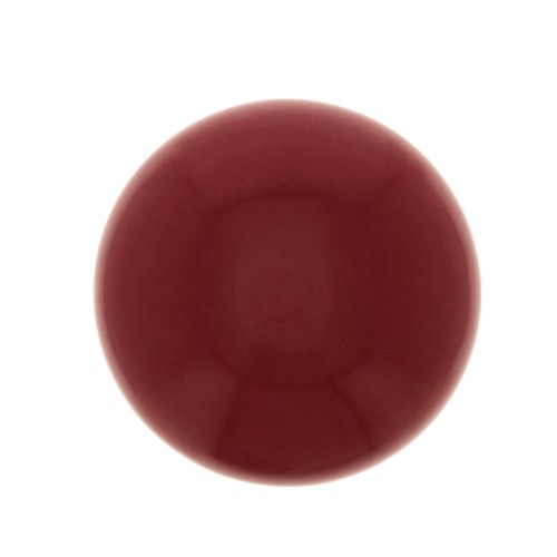 Cabochon rond en verre 10 mm - Imitation corail - Rouge x1