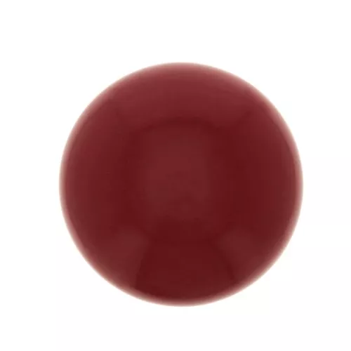 Cabochon rond en verre 10 mm - Imitation corail - Rouge x1