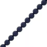 Perles rondes nacrées Preciosa - Round Pearl Maxima 8 mm - Navy Blue x10