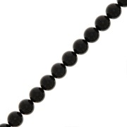 Perles rondes nacrées Preciosa - Round Pearl Maxima 8 mm - Magic Black x10