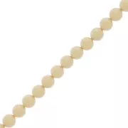 Perles rondes nacrées Preciosa - Round Pearl Maxima 8 mm - Pearlescent Yellow x10