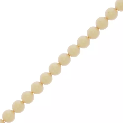 Perles rondes nacrées Preciosa - Round Pearl Maxima 8 mm - Pearlescent Yellow x10
