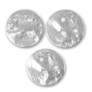 Sequins froissés étoilés 15 mm rhodié x5|raw }}