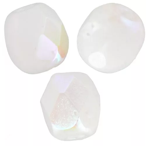 Facettes 4 mm Chalk White AB x50
