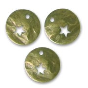 Sequins froissés étoilés 10 mm bronze x5|raw }}