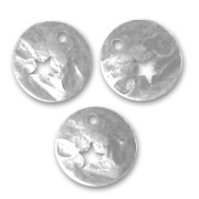 Sequins froissés étoilés 10 mm argenté vieilli x5|raw }}