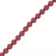 Perles rondes nacrées Preciosa - Round Pearl Maxima 8 mm - Cranberry x10