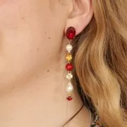 Perles rondes nacrées Preciosa - Round Pearl Maxima 8 mm - Cranberry x10