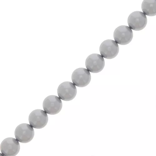 Perles rondes nacrées Preciosa - Round Pearl Maxima 8 mm - Light Grey x10