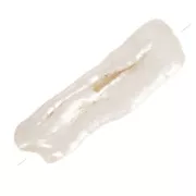 Perles d'eau douce Keshi - perles baroques irrégulières 20-30 mm - Blanc x1