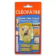 Vernis craquelures en 2 étapes Cléopâtre
