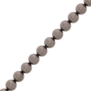 Perles rondes nacrées Preciosa - Round Pearl Maxima 8 mm - Dark Grey x10|raw }}