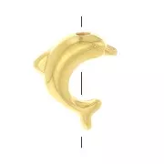 Perle dauphin 8 mm - Doré à l'or fin x1