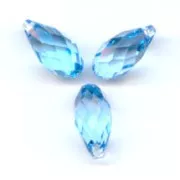 Gouttes PureCrystal 6010 11x5.5 mm Aquamarine x4
