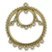 Intercalaire rond 40 mm doré vieilli x1