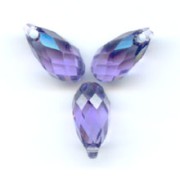 Gouttes PureCrystal 6010 11x5.5 mm Tanzanite x4