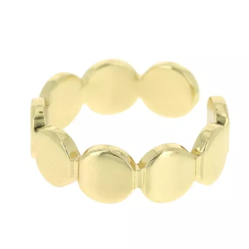 Bague réglable - multi-ronds 6 mm style minimaliste - Doré x1