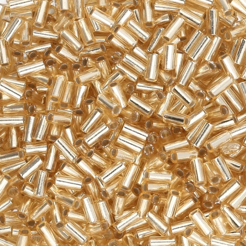 Bugles Miyuki 3 mm BGL1-0003 - Gold Silver Lined x10g