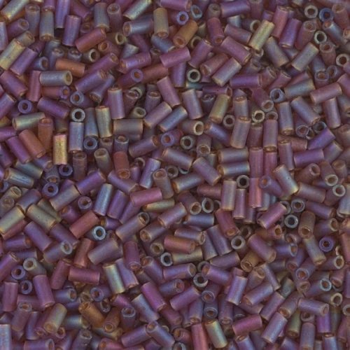 Bugles Miyuki 3 mm BGL1-134FR - Mat Tr Dark Topaz AB x10g