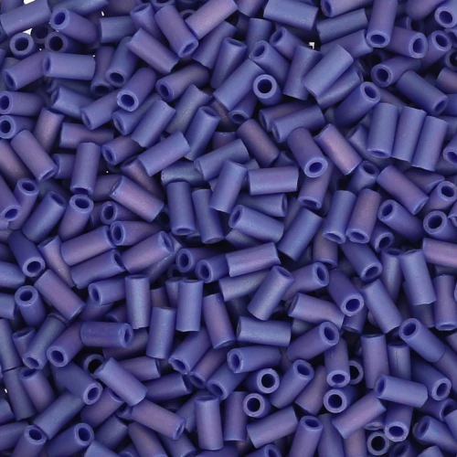 Bugles Miyuki 3 mm BGL1-414FR - Mat Opaque Cobalt AB x10g