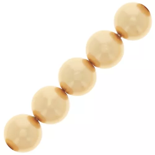 Perles rondes nacrées Preciosa - Round Pearl Maxima 12 mm - Gold x6