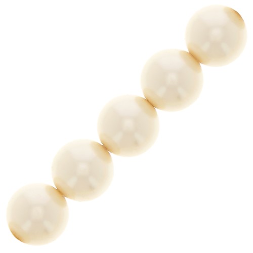 Perles rondes nacrées Preciosa - Round Pearl Maxima 12 mm - Creamrose x6