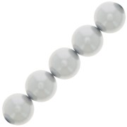 Perles rondes nacrées Preciosa - Round Pearl Maxima 12 mm - Light Grey x6