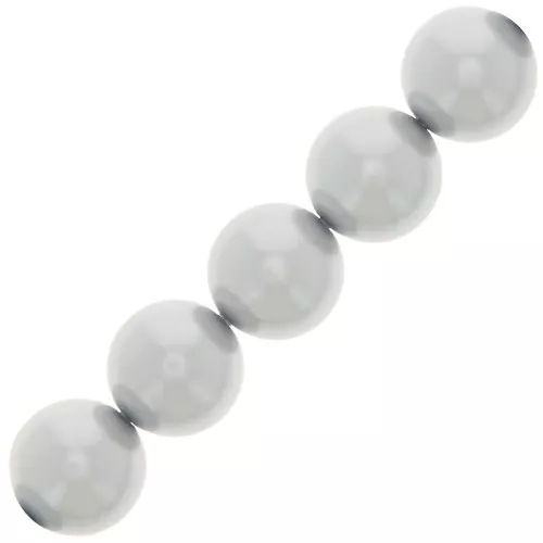 Perles rondes nacrées Preciosa - Round Pearl Maxima 12 mm - Light Grey x6