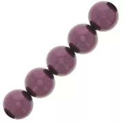 Perles rondes nacrées Preciosa - Round Pearl Maxima 12 mm - Light Burgundy x6