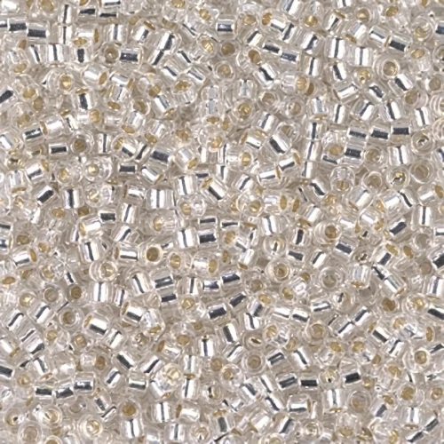 Miyuki Delica 11/0 DB0041 - Crystal Silver Lined x8g