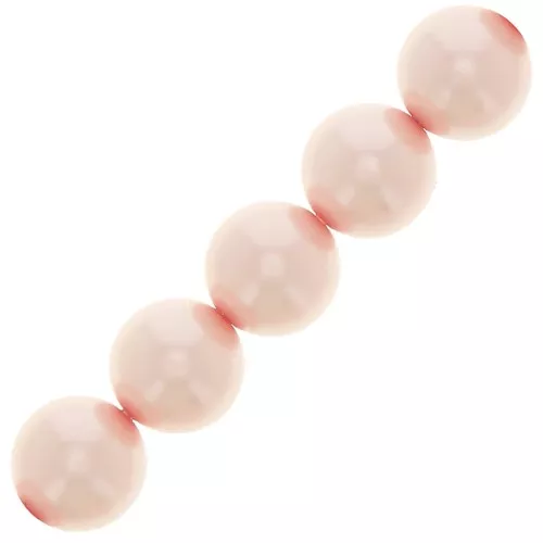 Perles rondes nacrées Preciosa - Round Pearl Maxima 12 mm - Rosaline x6
